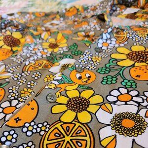 Disney Parks Men’s Orange Bird 50th Anniversary Vault Camp Tiki Shirt- MEDIUM